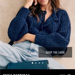 Sezane Emile cardigan Navy Blue Women's